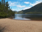 Nice views and wolf tracks on the beach.