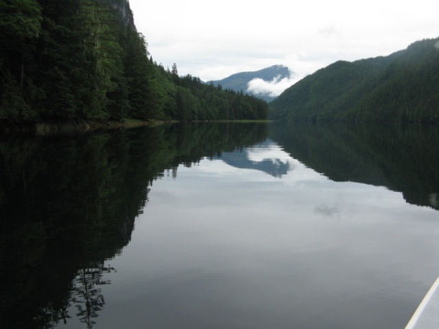 Dean Channel, looking N. into entrance of Eucott Bay