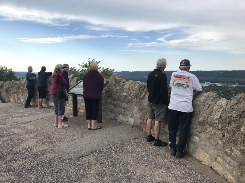 The group at Garvin Heights Scenic Overlook