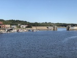 Here you can see the Flood Gate we enter through to the Port of Dubuque Marina.