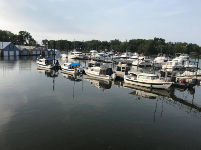 Docked at Redwing. One boat continued on to Wabasha and will meet us tomorrow at Winona.