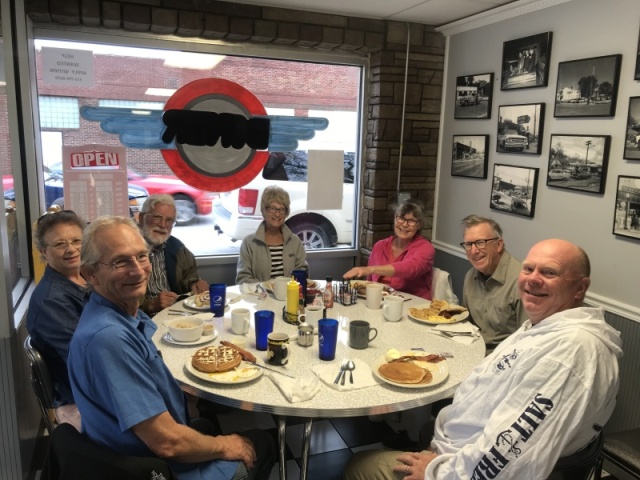 Breakfast together at Becky Thatchers Diner in Hannibal