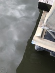 This is what caused the damage to C-Traveler. Angle iron on the bottom of the dock. 