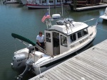 Marcia and Valkyrie at Beach House Marina in Surf City, NC.