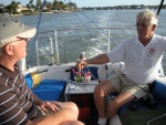 Mike (Papillion) and Jim (JennyKatz) on an afternoon sail in the Gulf off Naples.