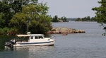Anchored off one of the Lake Fleet Islands, Ontario