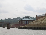 (Viewfinder) Riverboat landing in Dubuque, Iowa