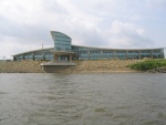 (Viewfinder) The new Dubuque Grand River Center from the main channel