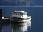 Captain's Choice docked at Refrigerator Harbor on Lake Chelan