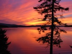 Sunset, Frenchman's Bay looking towards Bar Harbor, ME