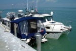 Wild Blue and Discovery rafted up at Lignumvitae Key