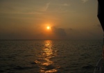 Sunrise, back on the boat