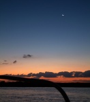Sunrise/moonset at anchor...