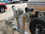 Trailer bow stop support