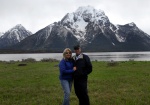 My honey and I after dinner on Elk Island