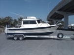 My first splash in Apalachicola river April 2009 after Wefing's initial setup. Next day 1100 miles back to Buckingham Pennsylvania 