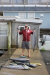 My son Robert more wahoo caught out of Hatteras Harbor marina aboard the boat Sea Creature Oct 1 2012. 200 pounds of total fish before cleaning mostly wahoo but some Mahi Mahi