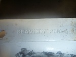 This the only mark left that identify this piece as being a Seaview part is stamped on the bottom of mount. 