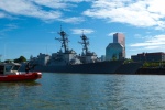 Rose Festival - Coast Guard Patrol by Navy ships