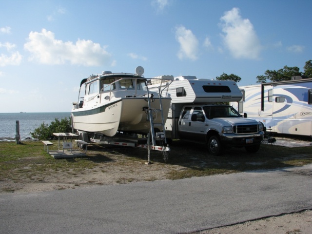 Ready to wash the boat, Knights Key.