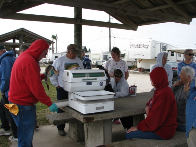 The weigh in staff