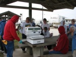 The weigh in staff