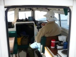 John at the helm of Far West II