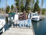 Laura (Grace), Jolee & Jay(Hunky Dory), Yellowstone John (Far West II). Eagle Bay.