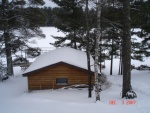 Boat house on Island Lake