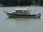 SNOWDEN gets underway to travel back to Annapolis on Sunday morning.  Had a rough crossing of the mouth of the Potomac due to heavy winds.  It was just after this that Bruce proved LINDSAY'S LAW.  