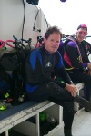 After the diving.