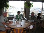 Brock, El & Bill waiting for breakfast.