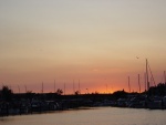 sun set at Bellingham Marina