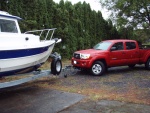 That front trailer hitch sure made backing into our narrow driveway a lot easier!