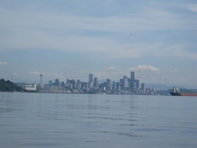 Seattle w/ Mt Rainier.