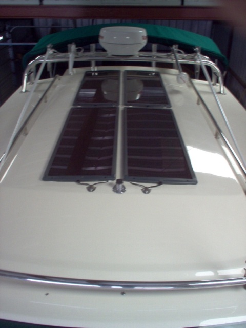 Solar panels on Discovery's cabin