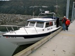 New boat, happy couple.  First launch of Betty Joe from Douglas Harbor