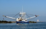 Shrimper aground