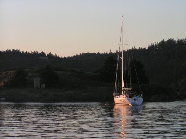 (Pat Anderson) Evening at Blind Island