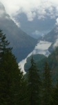 Looking down the inlet toward Malibu Rapids from the old trappers cabin