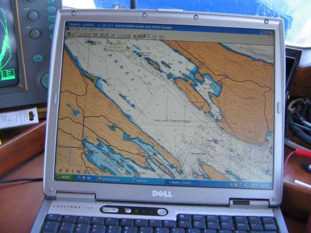 Chartplotter on computer