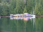 Interesting float house, Shawl Bay