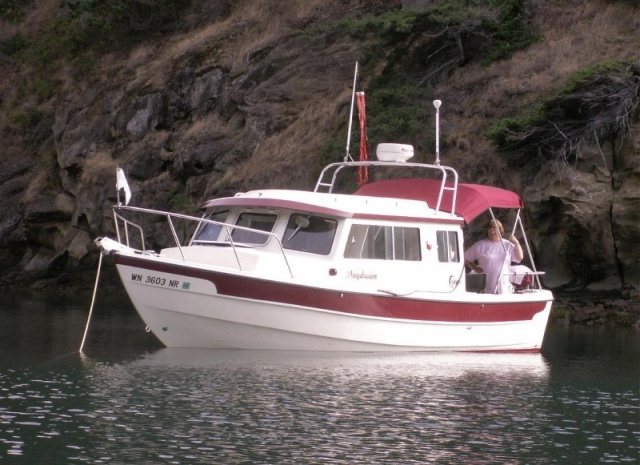 Daydream at Anchor in Matia Cove - Another View! 8-14-06