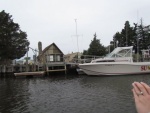 My daughter quite taken with this little house on Tuckerton Creek