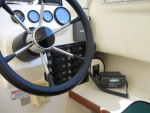 Helm with VHF and autopilot.