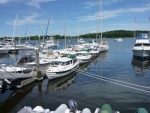 Shaws Marina up at the picnic table were we cooked the clams we bought from a clam boat, hotdogs, grilled zuckini and squash,did up some canned baked beans it sounds a little crazy but it was the best!