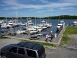 Shaws Boatyard should start a show, many different kinds of boats, showers,shore power water, fuel at the boatyard next door.Very cool place!Also walked up to downtown Dighton, MA for breakfast and met a Daisy Dukes impersonator