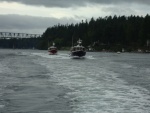 9-12 ADVENTURER & another Ranger Tug northbound after leaving Bremerton