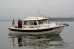 SleepyC at the Port Townsend Rowing races June 2010.  Photo and safety boat service, able co-skipper Dan D from Serenity.