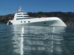 Futuristic yacht named 